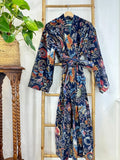 Luxury Velvet House Robe Unisex Kimono Unisex Kimono Boho Jacket Lined Dressing Winter Christmas Gift Elegant Royal Navy Blue Orange Red Paradise