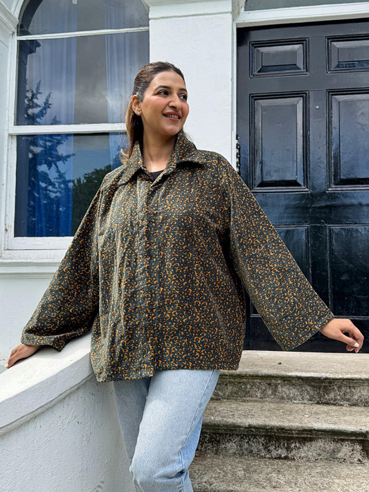 Luscious Luxurious Printed Velvet open Jacket
Regal Classic Grey Love