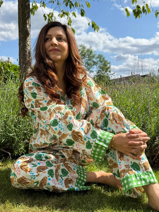Luxury Hand Printed Indian Blockprint Pure High Quality Cotton Floral