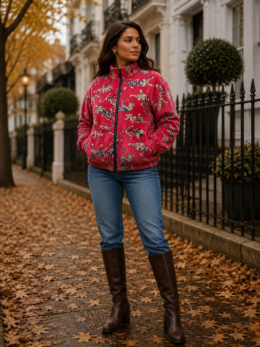 Velvet Boho Bomber Quirky Jacket
