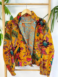 Velvet Boho Bomber Quirky Jacket Elegant Royal Ochre Green Pink Autumn Burn