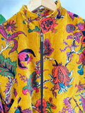 Velvet Boho Bomber Quirky Jacket Elegant Royal Ochre Green Pink Autumn Burn