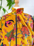 Velvet Boho Bomber Quirky Jacket Elegant Royal Ochre Green Pink Autumn Burn
