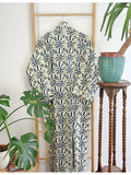 Pure Cotton Block printed Beige Neutral Oriental floral print