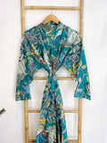 Pure Cotton Indian Block printed House Robe Summer Kimono |