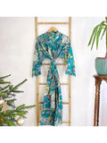 Pure Cotton Indian Block printed House Robe Summer Kimono |