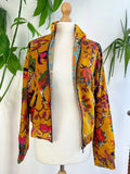 Velvet Boho Bomber Quirky Jacket Elegant Royal Ochre Green Pink Autumn Burn