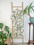 Pure Cotton Indian Block printed House Robe Summer Kimono | Floral Coverup/Comfy Maternity Off White Green Safari Leopard Giraffe Jungle
