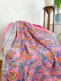 Reversible Pure Cotton Dohar Bedspread King Size