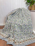 High Quality Hand dyed Shibori Kantha Throws in 100% Cotton-Full pomegrante