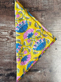 Everyday Charm: Cotton Napkins Yellow bluey