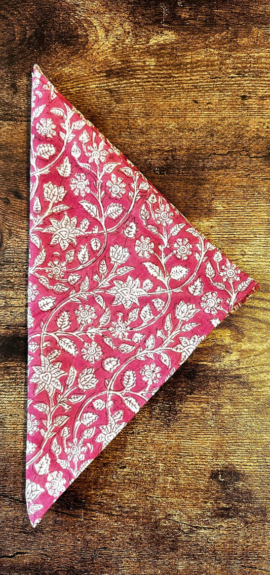 Everyday Charm: Cotton Napkins Pinky white
