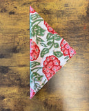 Everyday Charm: Cotton Napkins White big floral
