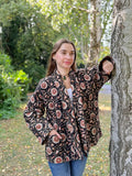 Pure Cotton Reversible Quilted Robe Jacket