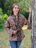 Pure Cotton Reversible Quilted Robe Jacket