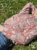 Cotton quilted open jacket  Turquoise