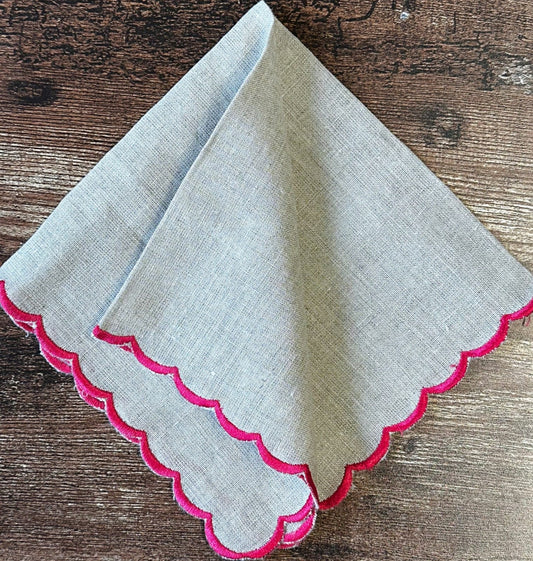 Pure Elegance: Linen Napkins grey hue
