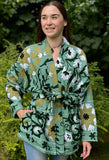 Traditional Suzani Belted Jacket – Hip-Length Elegance
Classic Elegant Slated Aqua Green