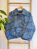 Artisan Suzani Embroidered Bolero Jacket Stonewash Teal Grey