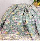 Handmade Cotton Quilts – Simple Luxury for Everyday Living/Light Pastel Green Candy Pink Yellow