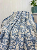 Handmade Cotton Quilts – Simple Luxury for Everyday Living / Steel Blue Barley White