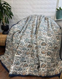 Handmade Cotton Quilts – Simple Luxury for Everyday Living / White Brown Blue Black