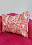Quilted Cotton Handprinted Tote Bag