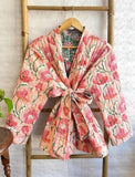 Pure Cotton Reversible Quilted Robe Jacket