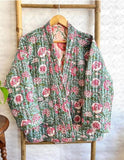 Pure Cotton Reversible Quilted Robe Jacket