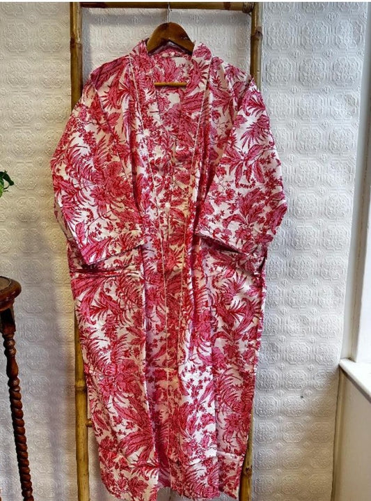 Pure Cotton Kimono with Hand Block printing