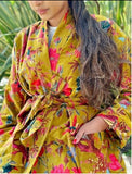 Luxury Velvet House Robe Unisex Long Kimono