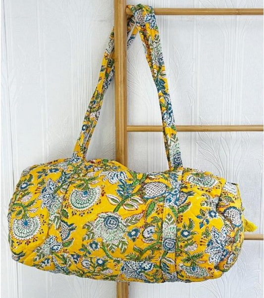 SoftStyle Quilted Cotton Duffle Bag