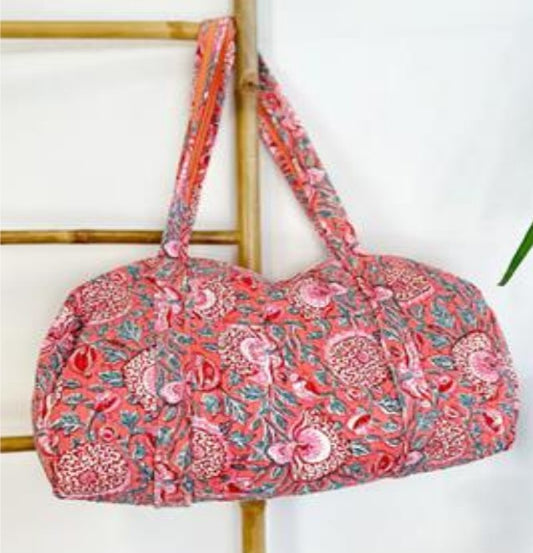SoftStyle Quilted Cotton Duffle Bag