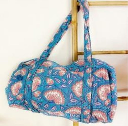 SoftStyle Quilted Cotton Duffle Bag