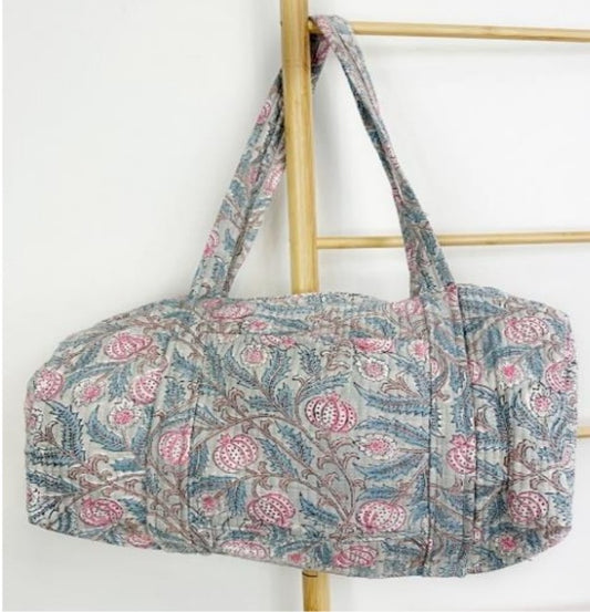 SoftStyle Quilted Cotton Duffle Bag