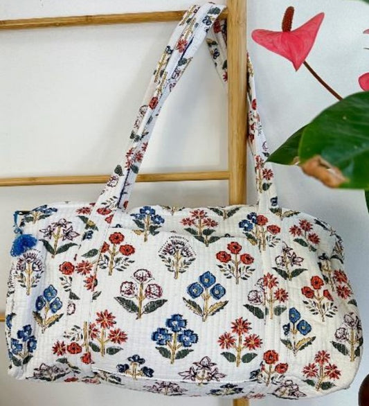 SoftStyle Quilted Cotton Duffle Bag
