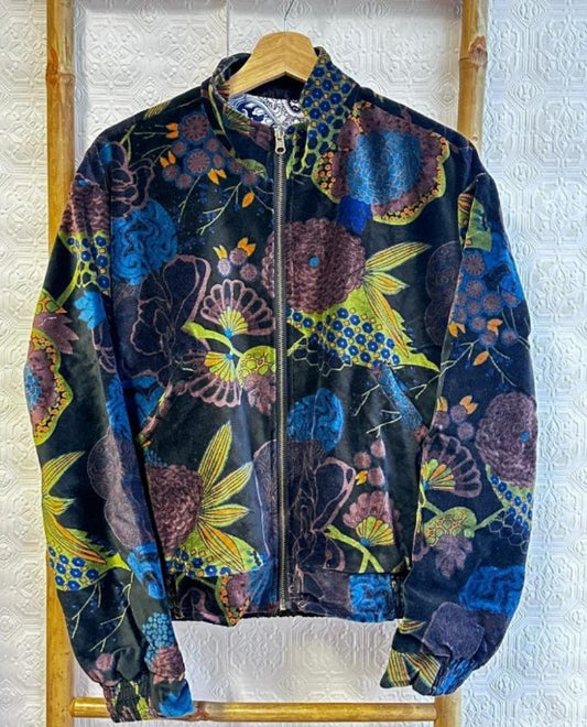 Velvet Boho Bomber Quirky Jacket