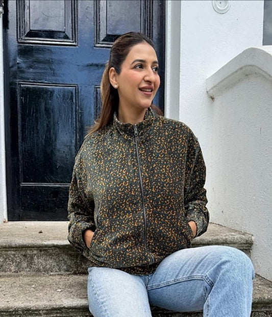 Velvet Boho Bomber Quirky Jacket