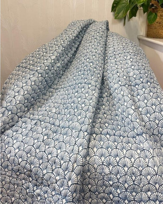 Quilted Pure Cotton Quilts Bed Throw King Size