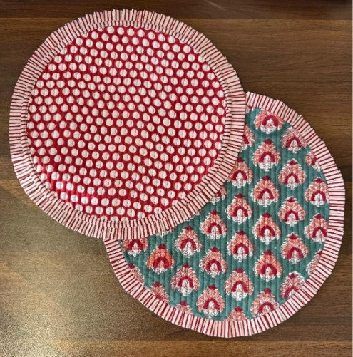 Easy Round Quilted Table Mat