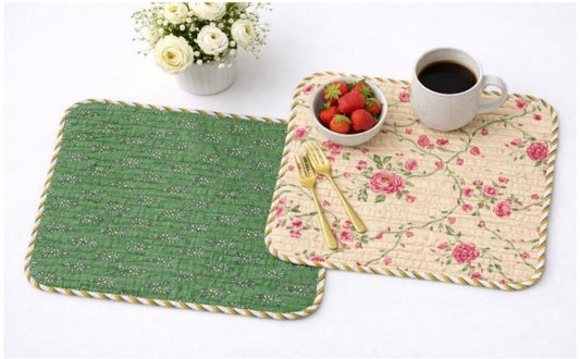 Cotton Reversible Table Mat Set (Set of 6)