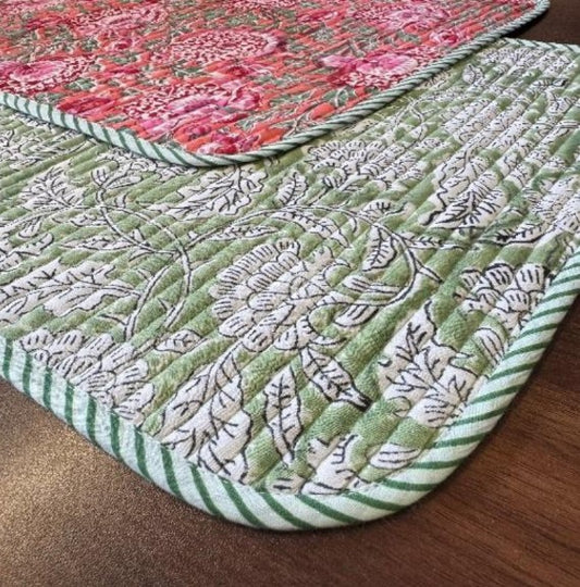 Cotton Reversible Table Mat Set (Set of 6)