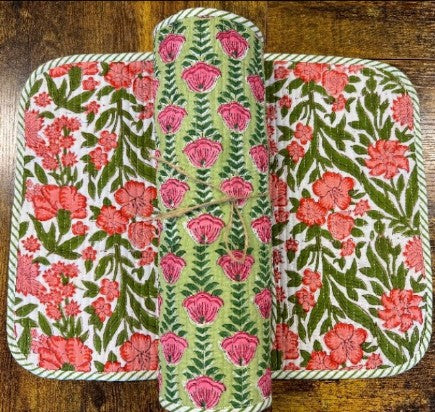 Cotton Reversible Table Mat Set (Set of 6)