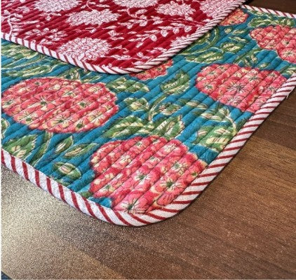Cotton Reversible Table Mat Set (Set of 6)