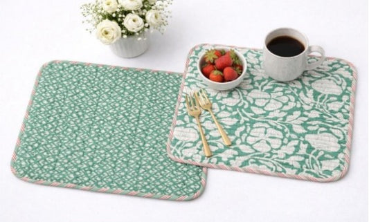 Cotton Reversible Table Mat Set (Set of 6)