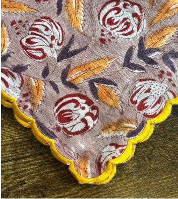 Cotton Scallop Napkins (Set of 6 pcs)