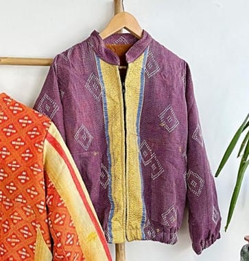 Vintage Inspired Short Jacket- Timeless Elegance with Modern Edge Classic Yellow and Blue, White Diamond