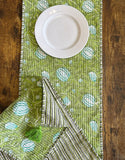 Bring your table to life with Suzani style grey motif