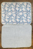 Easy Square Quilted Table Mat Bluey stripe