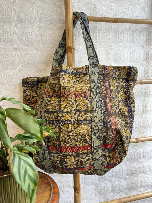 Vintage-Inspired Market Tote Bag – Timeless Style, Everyday Function Grey vintage